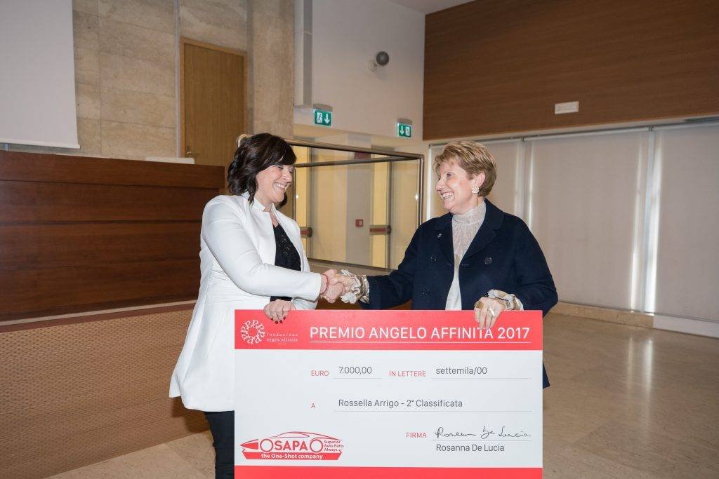 2nd PRIZE of € 7.000: Rossella Arrigo, with the thesis: “High-performance polymer-based nanocomposites: functionalization and immobilisation of nanostructures."